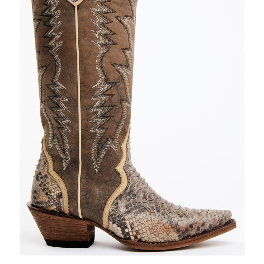 IDYLLWIND WOMEN'S TRIAD EXOTIC PYTHON WESTERN BOOT - SNIP TOE